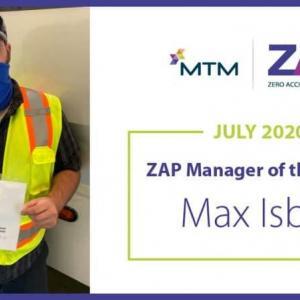 ZAP Manager of the Month Max Isbell