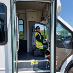 MTM Transit driver at Something at the Park